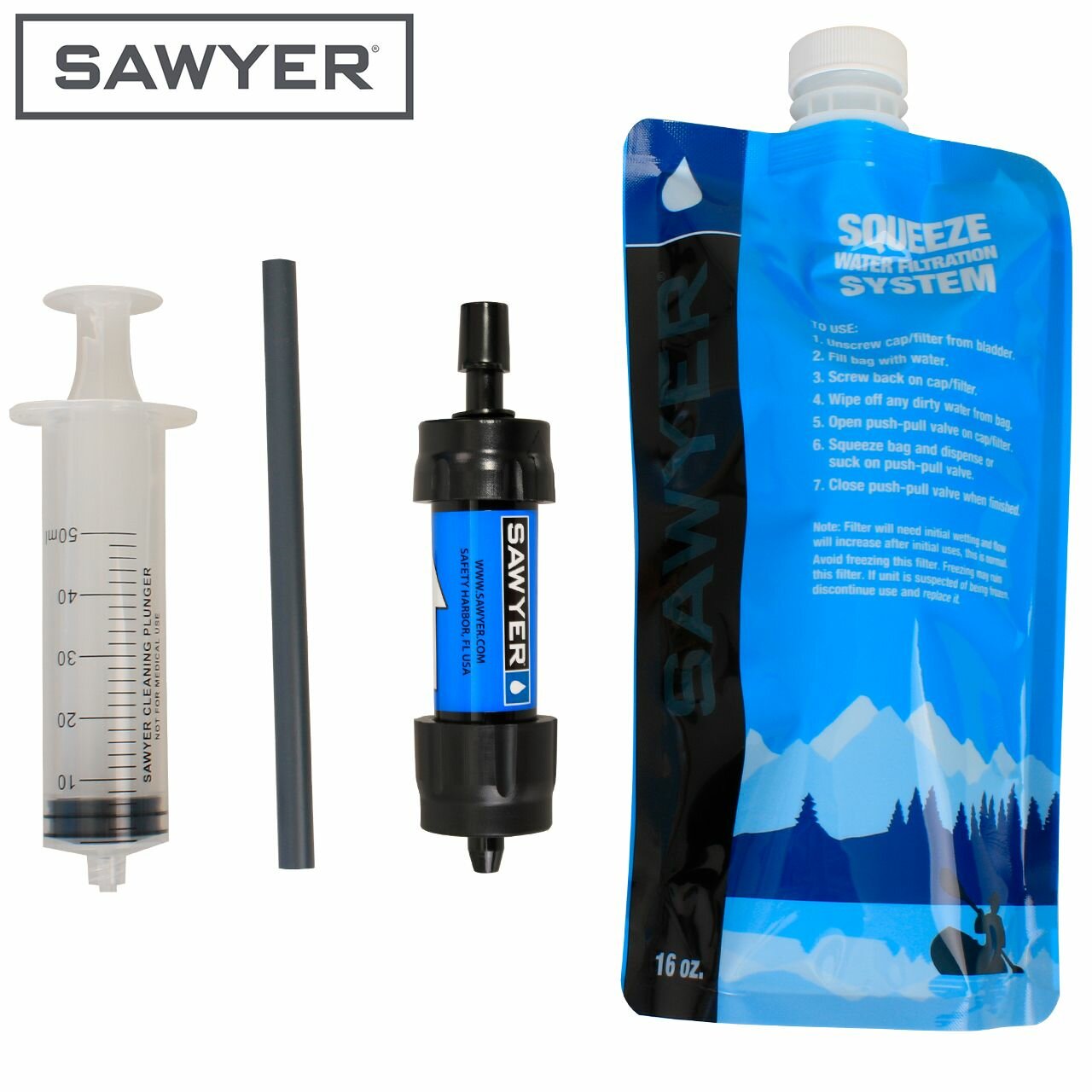 Фильтр для воды Sawyer Mini Water Filter Blue