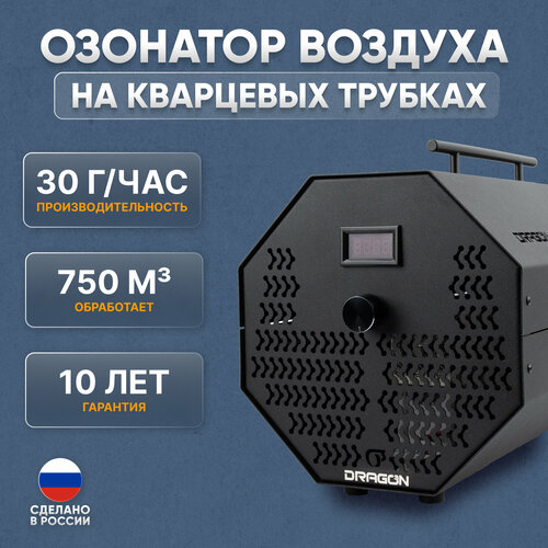 Профессиональный озонатор воздуха для дома, квартиры и автомобиля Dragon 30 промышленный очиститель воздуха 30000 мг озона в час