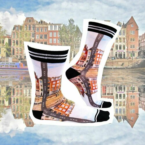 фото Носки sock my feet, размер 39-42, серый, черный