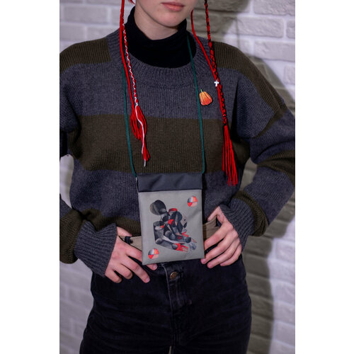 Сумка , серый