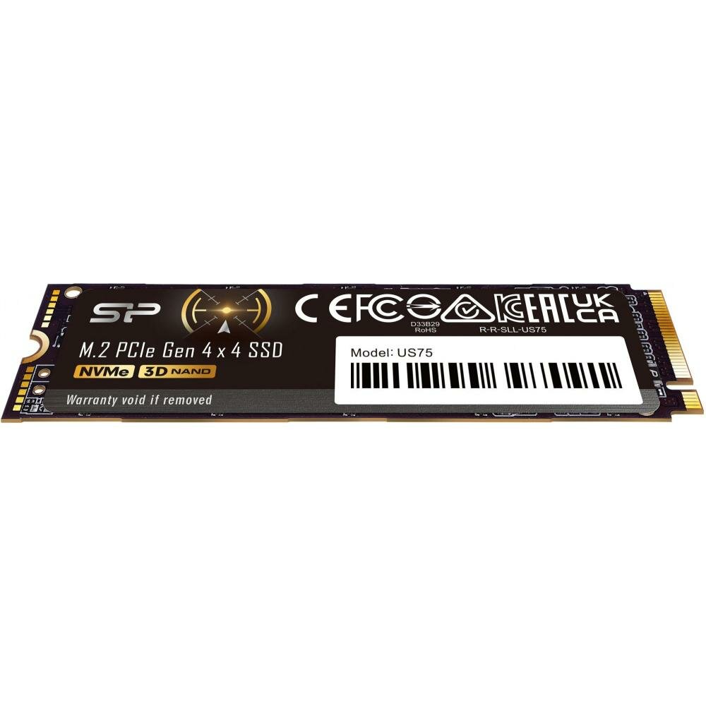 Твердотельный накопитель Silicon Power US75 2048ГБ, M.2 2280, PCI-E 4.0 x4, M.2 SP02KGBP44US7505 - фото №6