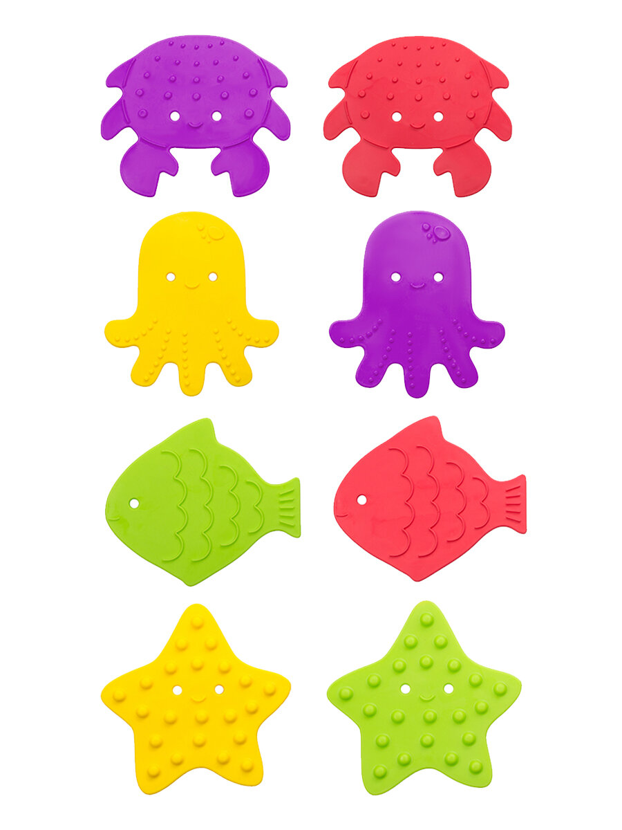 Коврики-мини Roxy-kids для ванны (8 шт), цвет: разноцветный - фото №11