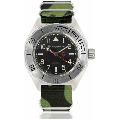 фото Наручные часы восток командирские, зеленый