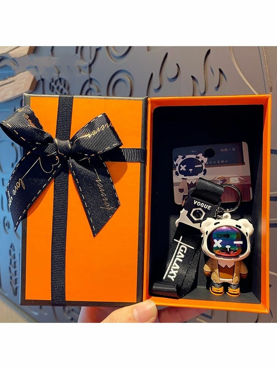 Брелок Starex, белый, синий — фото 1