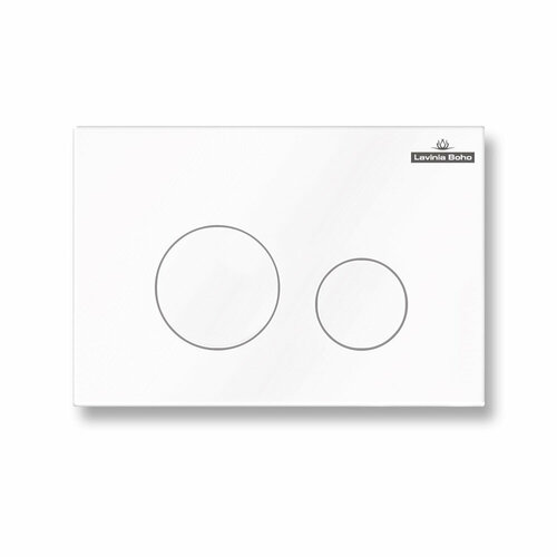 Пластиковая кнопка смыва для инсталляции Lavinia Boho RelFix 3805002W, цвет белый, c антибактериальным покрытием SanitiZed