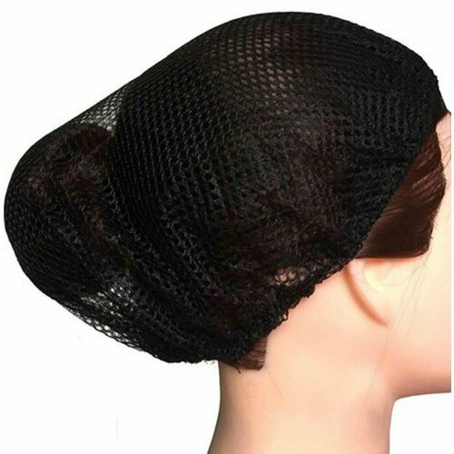 Объемная сеточка для волос черная набор 5 шт