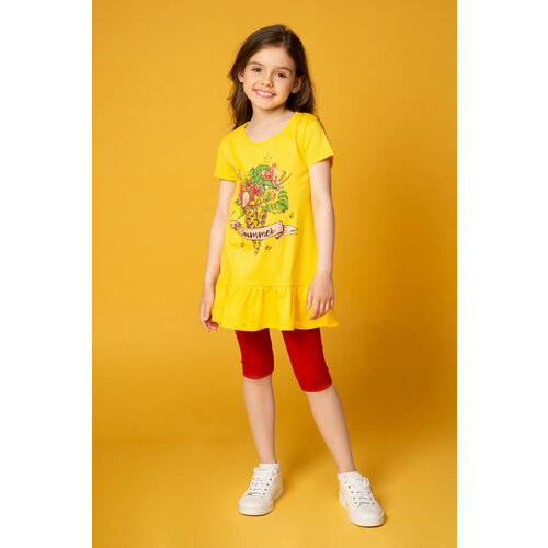 Комплект одежды LITTLE WORLD OF ALENA, размер 110, желтый