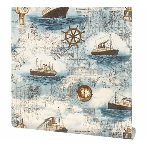 Плёнка самоклеящаяся 10390-45 Корабли 45*8м