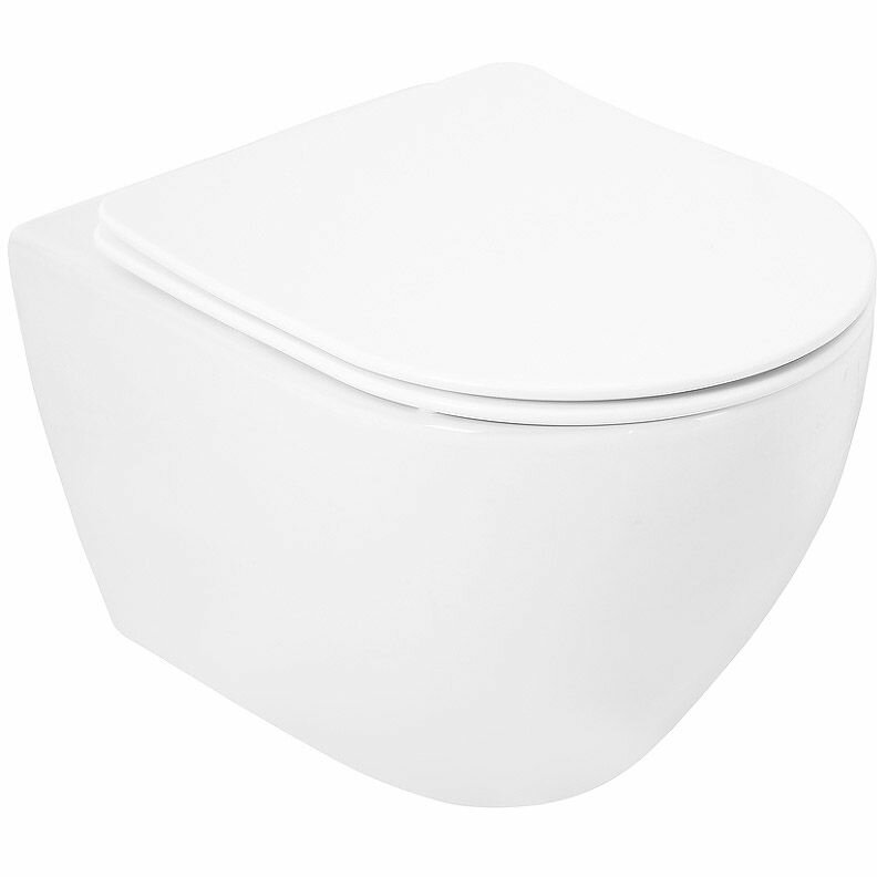 фото Унитаз подвесной безободковый Cezares Stylus CZR-513-TH-R/CZR-2316-SC