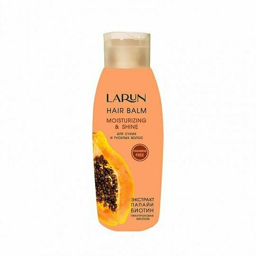 Larun Бальзам для сухих и тусклых волос, Moisturizing & Shine, 500мл