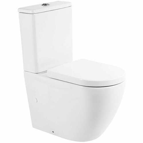 Унитаз-компакт безободковый BelBagno Sfera-R BB2141CPR/BB865SC унитаз компакт безободковый belbagno sfera r bb2141t bb2141cpr bb2111sc