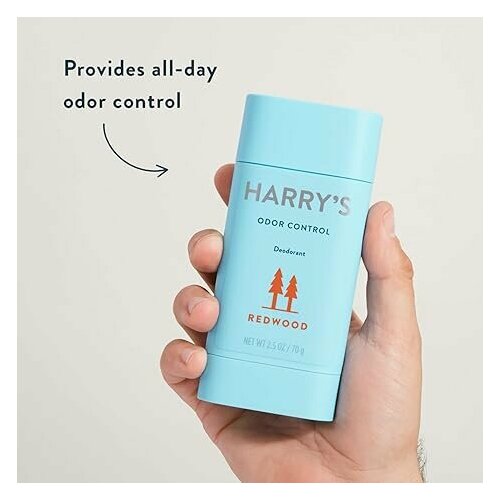 Дезодорант для борьбы с запахом Harry's Odor Control Antiperspirant, Не содержит алюминия, Redwood, 70 г