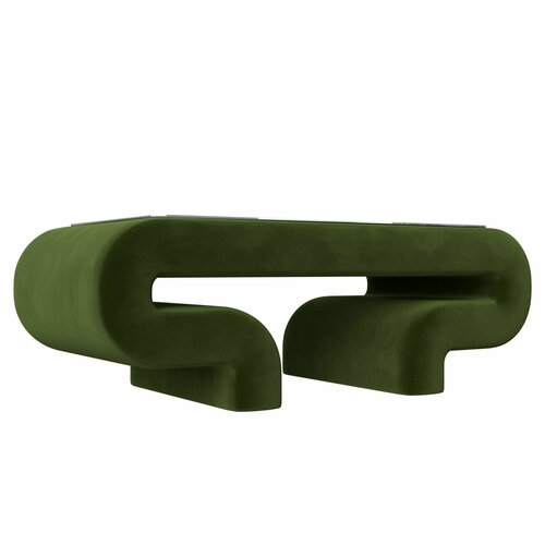 Стол Волна, Микровельвет зеленый