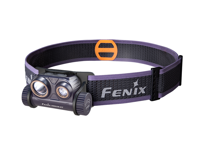 Налобный фонарь Fenix HM65R-DT, фиолетовый