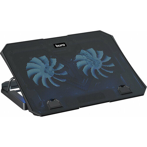 Подставка для ноутбука Buro BU-LCP150-B213 15335x265x22мм 7435дБ 1xUSB 2x 140ммFAN 480г металлическая сеткапластик черный 2077₽