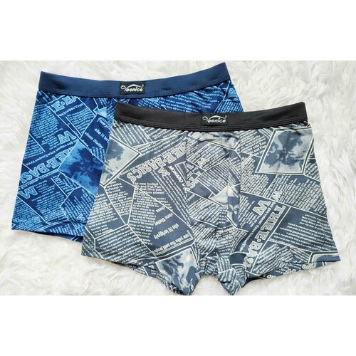 фото Трусы veenice, размер 2xl (48-50), серый, синий