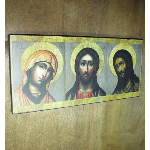 Икона Триптих, под старину, 15х19 см
