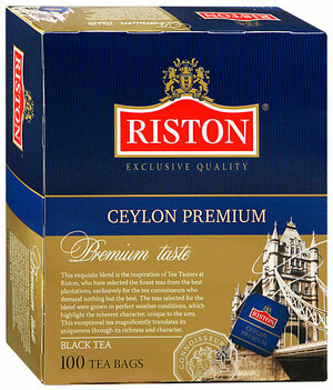 Чай черный в пакетиках Riston Ceylon, 100 шт, 200 г