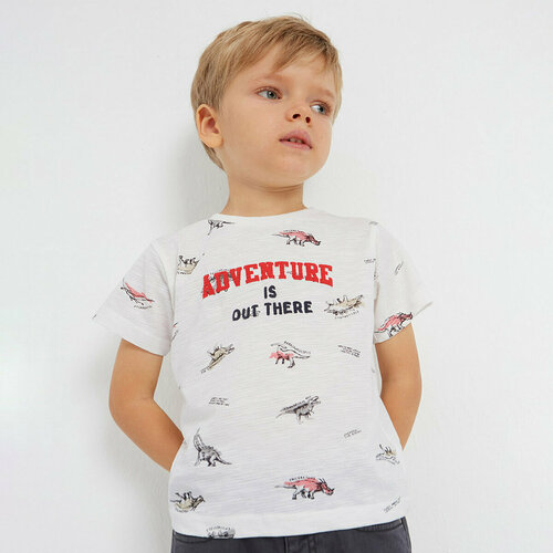 фото Футболка mayoral, размер 3 года (98 см), белый