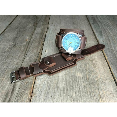 Ремешок KYLAC_LEATHERCRAFT, фактура матовая, коричневый