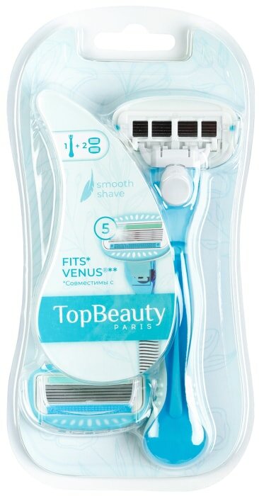 Бритва TopBeauty Paris с 2 сменными кассетами