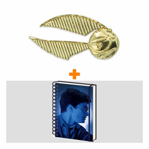 Набор Harry Potter ежедневник Magic Portrait 3D + Значок Golden Snitch значок harry potter harry potter