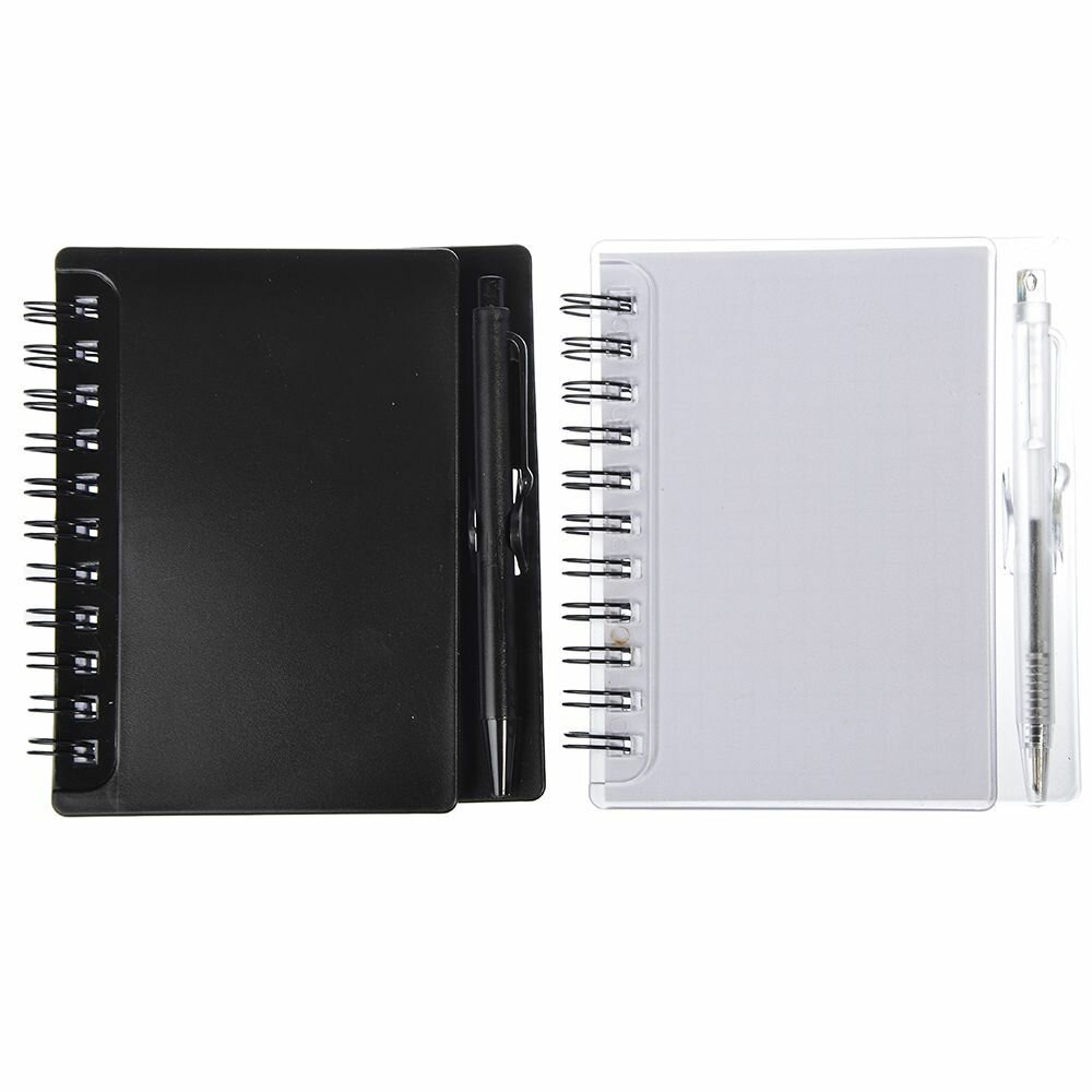 Книжка записная Clipstudio с ручкой в клетку 9.5*11см 80л в ассортименте - фото №6