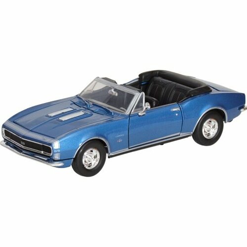 Машина металлическая MOTORMAX 73301 1967 Chevy Camaro SS синий 1:24 17225re пикап 66 chevy fleetside