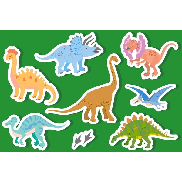 Наклейки стикеры Прикольные динозавры