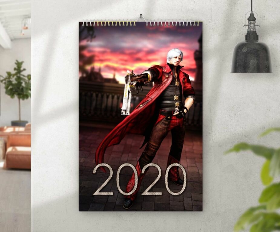 Перекидной календарь на 2020 год Dmc, Devil May Cry, Девил Май Край №4, А4