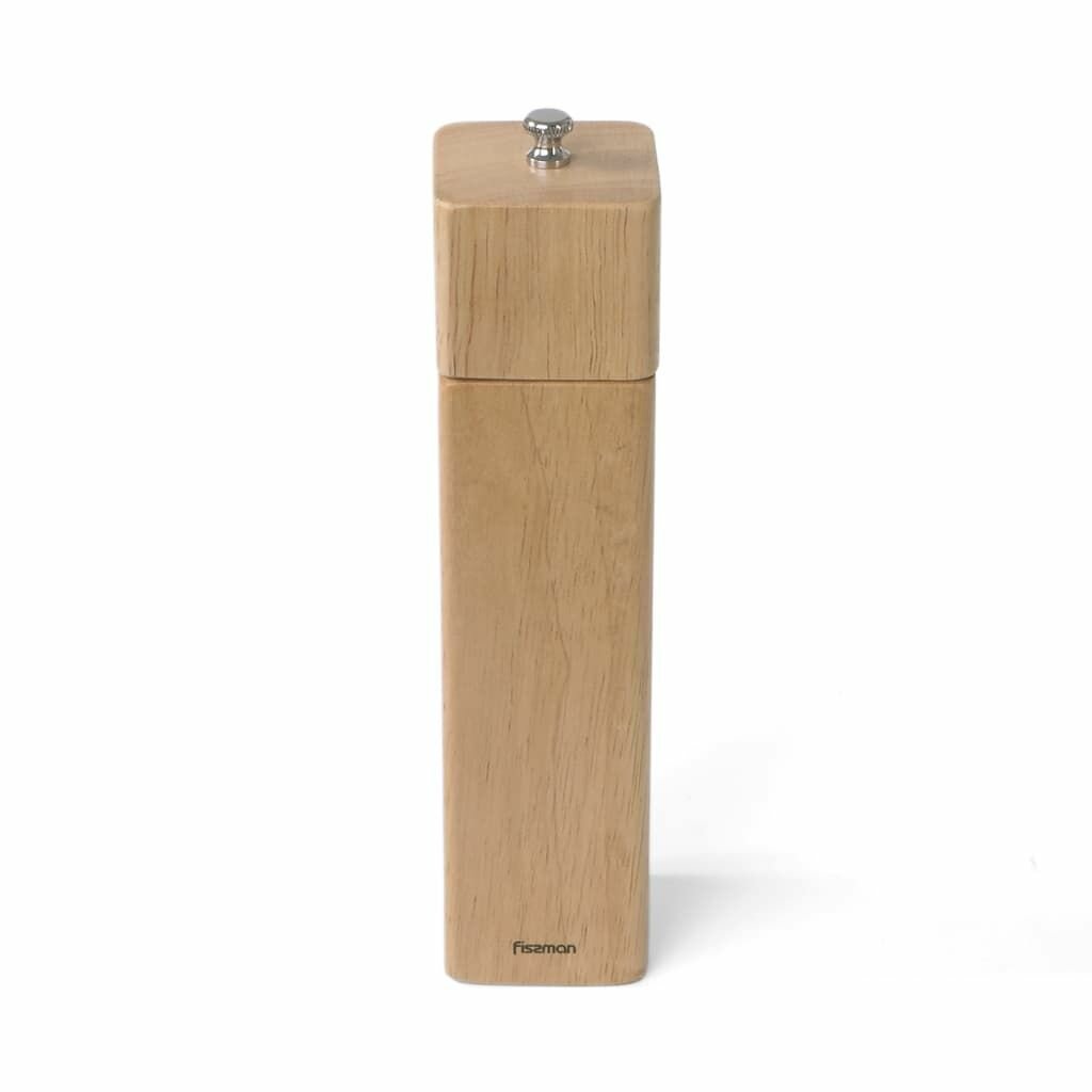 Мельница для соли и перца Fissman квадратная 21,5x5 см (деревянный корпус) (8191)