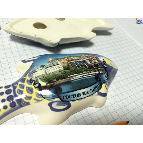 Магнитик фарфор рыбка