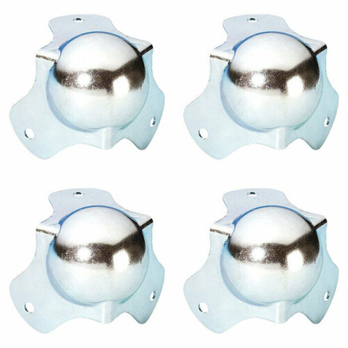 Уголок шаровой средний с тремя ножками Adam Hall 4120 (4 шт). Фурнитура для изготовления ящиков, кофров, кейсов, сундуков