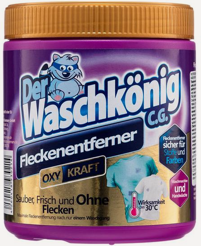 Изображение товара Der Waschkonig C.G. Oxy Kraft Fleckentferner Кислородный пятновыводитель для цветных тканей 750 гр
