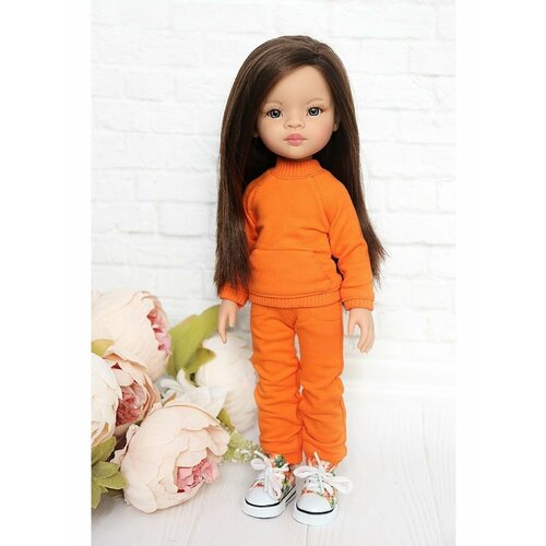 фото Комплект одежды и обуви для кукол paola reina 32 см, оранжевый, зеленый favoridolls