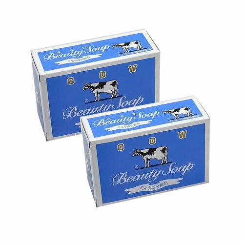 COW BRAND Beauty Soap Туалетное мыло с молоком аромат жасмина 85 гр, в комплекте 2 штуки cow brand blue beauty soap молочное туалетное мыло с ароматом жасмина 85гр