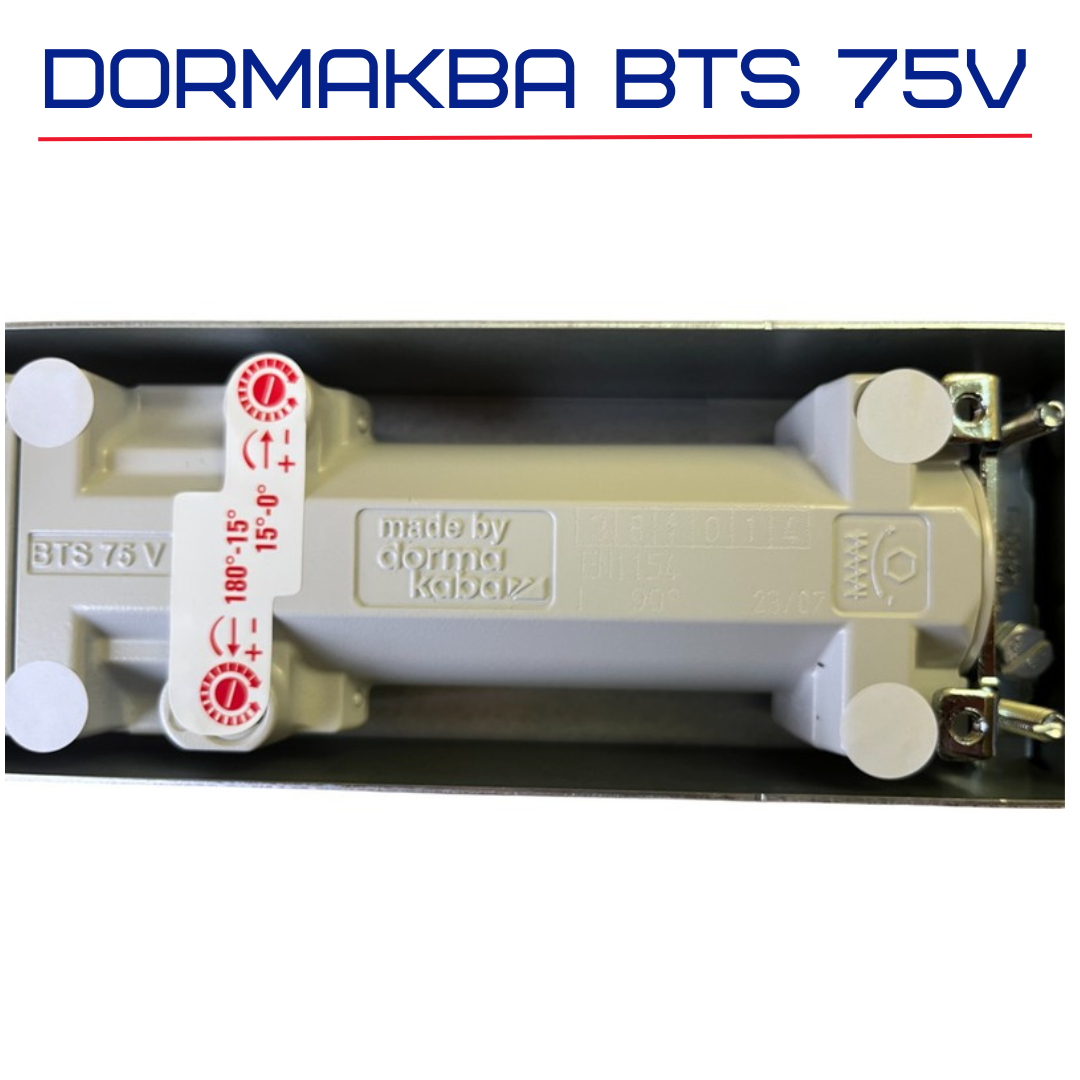 DORMA (dormakaba) BTS 75 V напольный дверной доводчик с фиксацией на 90° (тело доводчика со шпинделем и монтажной ванной без крышки) 61701200