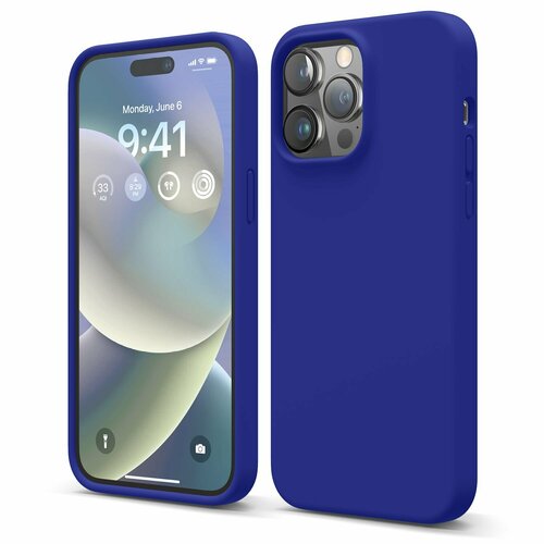 Чехол Elago для iPhone 14 Pro Premium Silicone Case Cobalt Blue