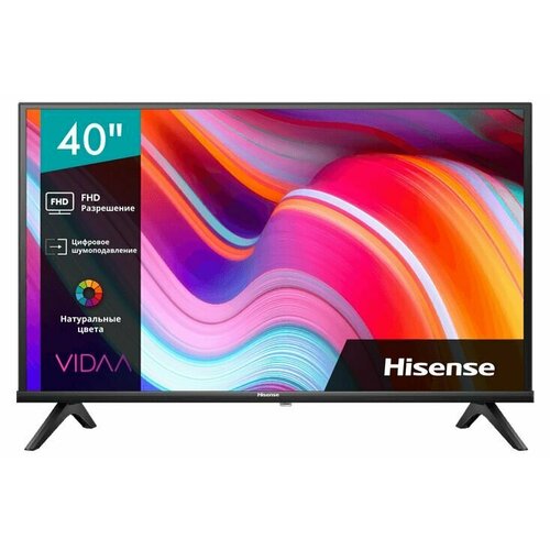 Телевизор Hisense 40A4K 40, Full HD, чёрный 40 телевизор hisense 40a4k fullhd vidaa черный