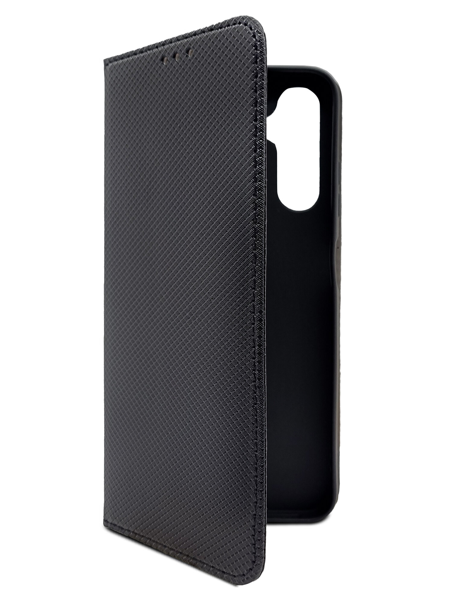 Чехол на Samsung Galaxy A05s (Самсунг Галакси А05с) черный книжка экокожа с функцией подставки отделением для карт магнитами Book case плетенка Brozo