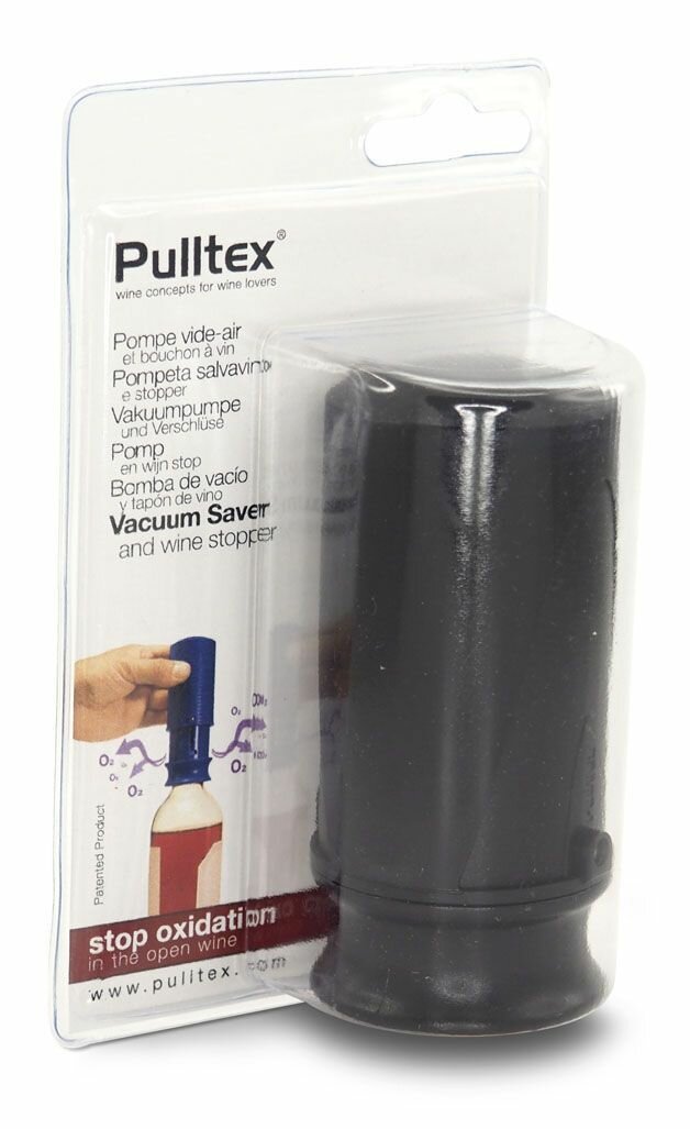 Вакуумная пробка для вина Pulltex Vacum Wine Saver Black
