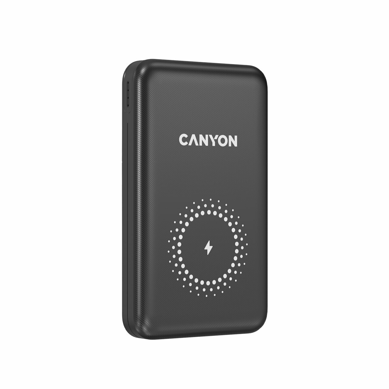 Аккумулятор внешний портативный Canyon беспроводной, магнитный, 10000mAh, 2*USB-C/Lightning, 2*USB-A/USB-C PD, grey - фото №1