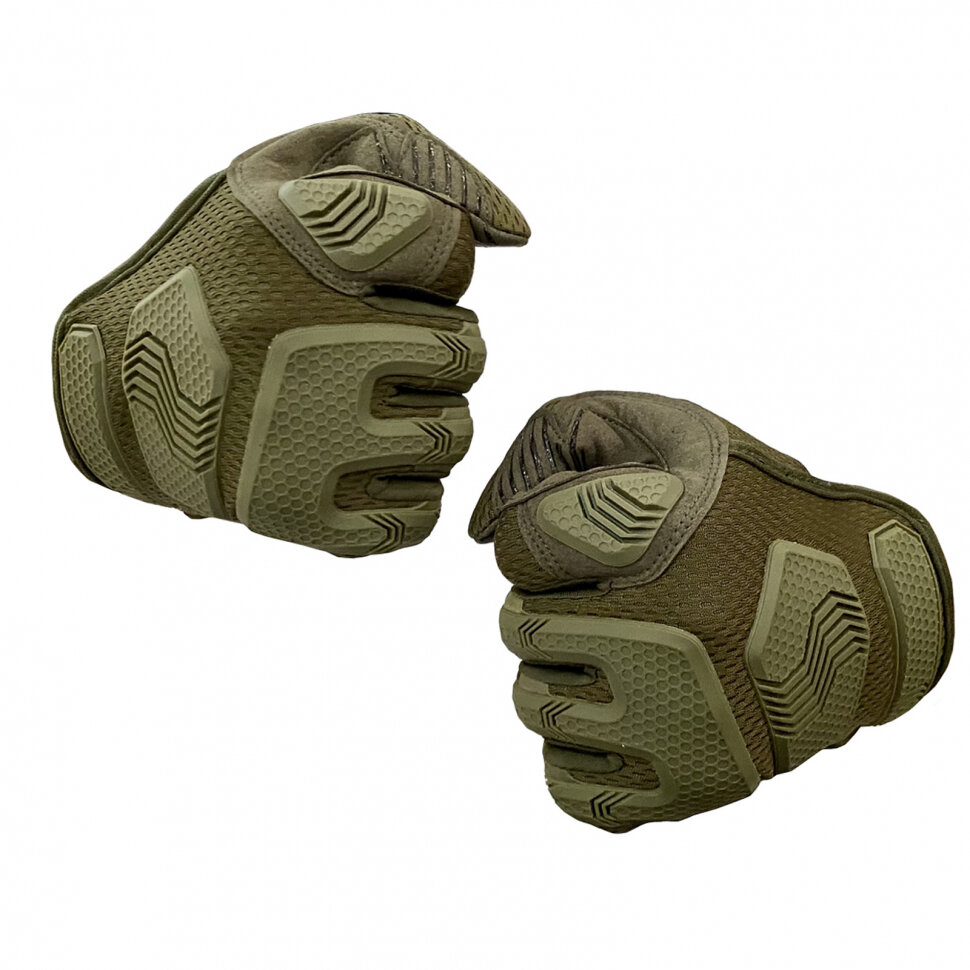Тактические перчатки хаки-олива 2XL (26)
