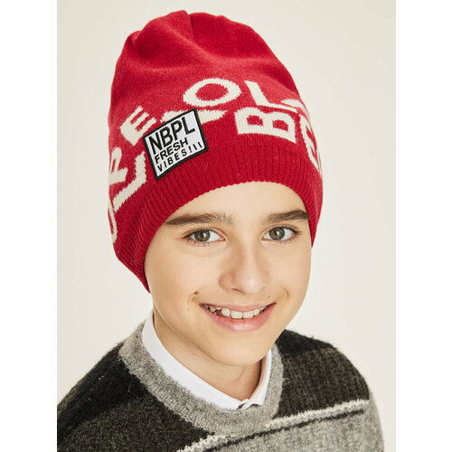 фото Шапка noble people, размер 52/54, красный