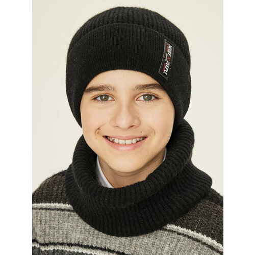 фото Шапка noble people, размер 54/56, черный