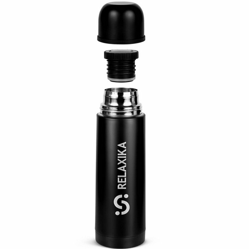 Термос Relaxika + стикерпак Красоты России 500ml Black R101.500.2