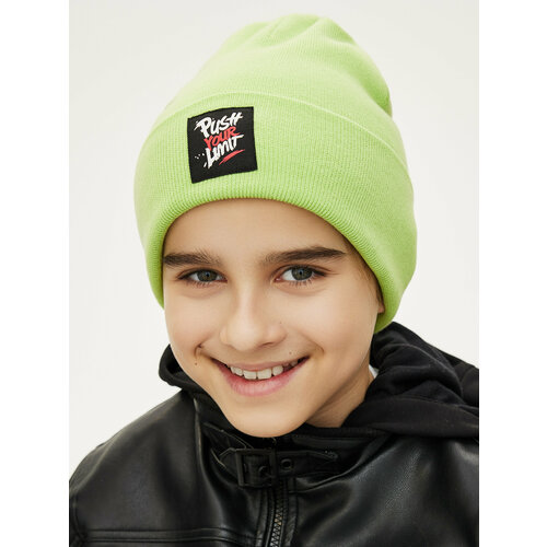 фото Шапка noble people, размер 52-54, зеленый