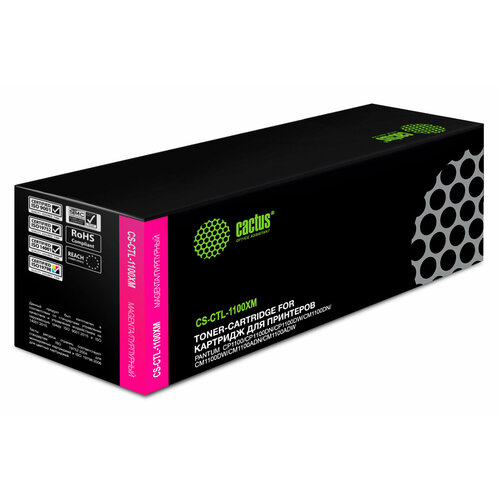 Картридж Cactus CS-CTL-1100XM пурпурный 2300 страниц совместимый для Pantum CP1100CP1100DWCM1100DNCM1100DWCM1100ADNCM1100ADW 2740₽