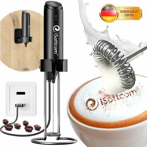 Вспениватель молока iSottcom пластик питание от аккумулятора 744₽