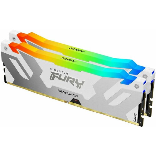 Оперативная память 32Gb DDR5 6800MHz Kingston Fury Renegade White RGB 2x16Gb KF568C36RWAK2-32 1409900₽